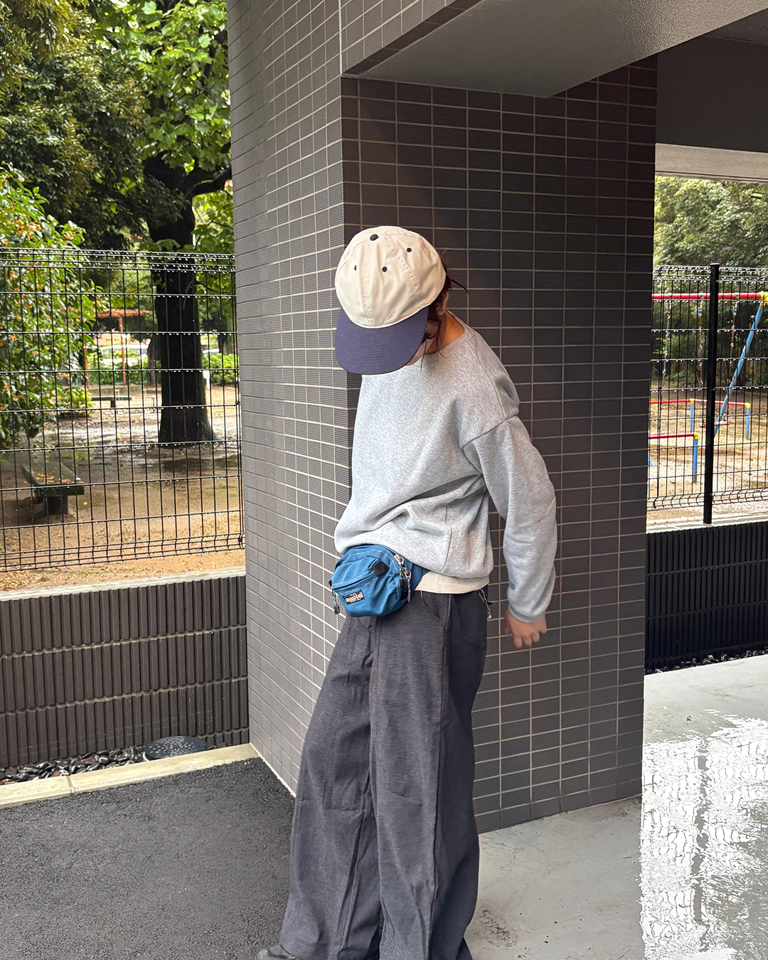 ワイドレッグシマーモップパンツ ML0031