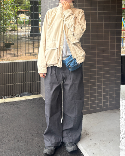 ワイドレッグシマーモップパンツ ML0031