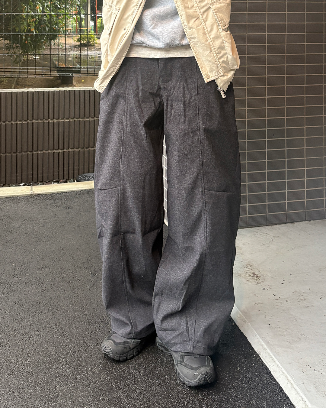 ワイドレッグシマーモップパンツ ML0031