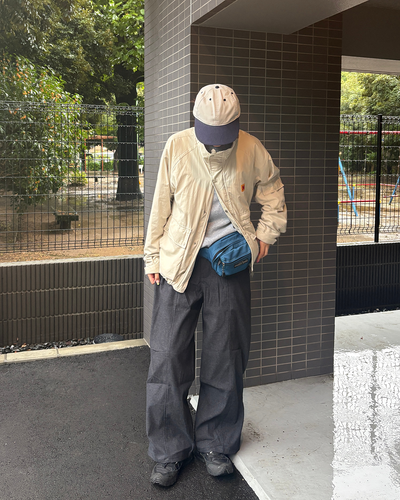ワイドレッグシマーモップパンツ ML0031