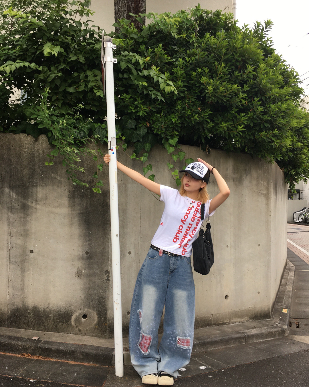 パッチワークデニムパンツ MM1088
