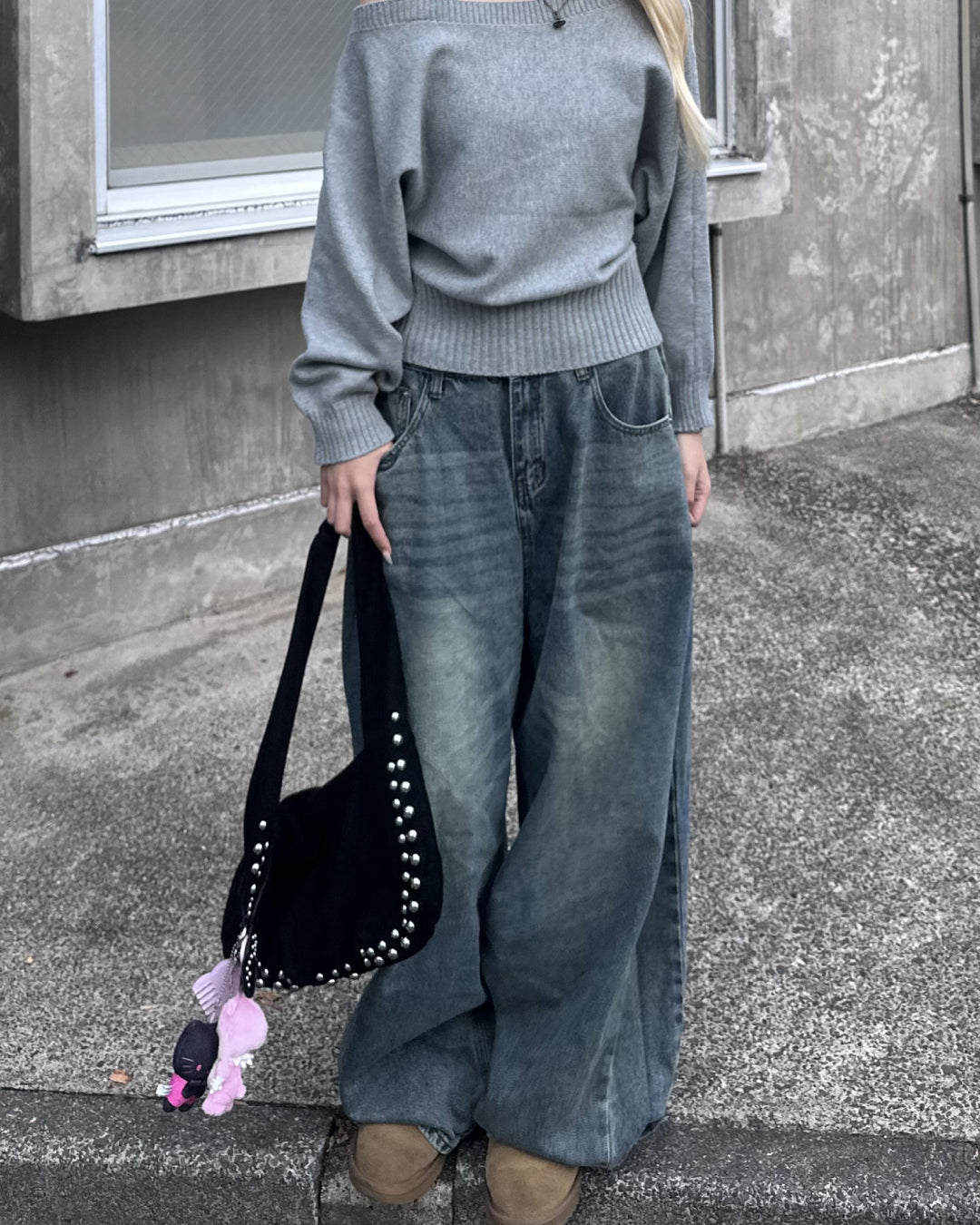 サイドデザインウォッシュデニム　MM3001