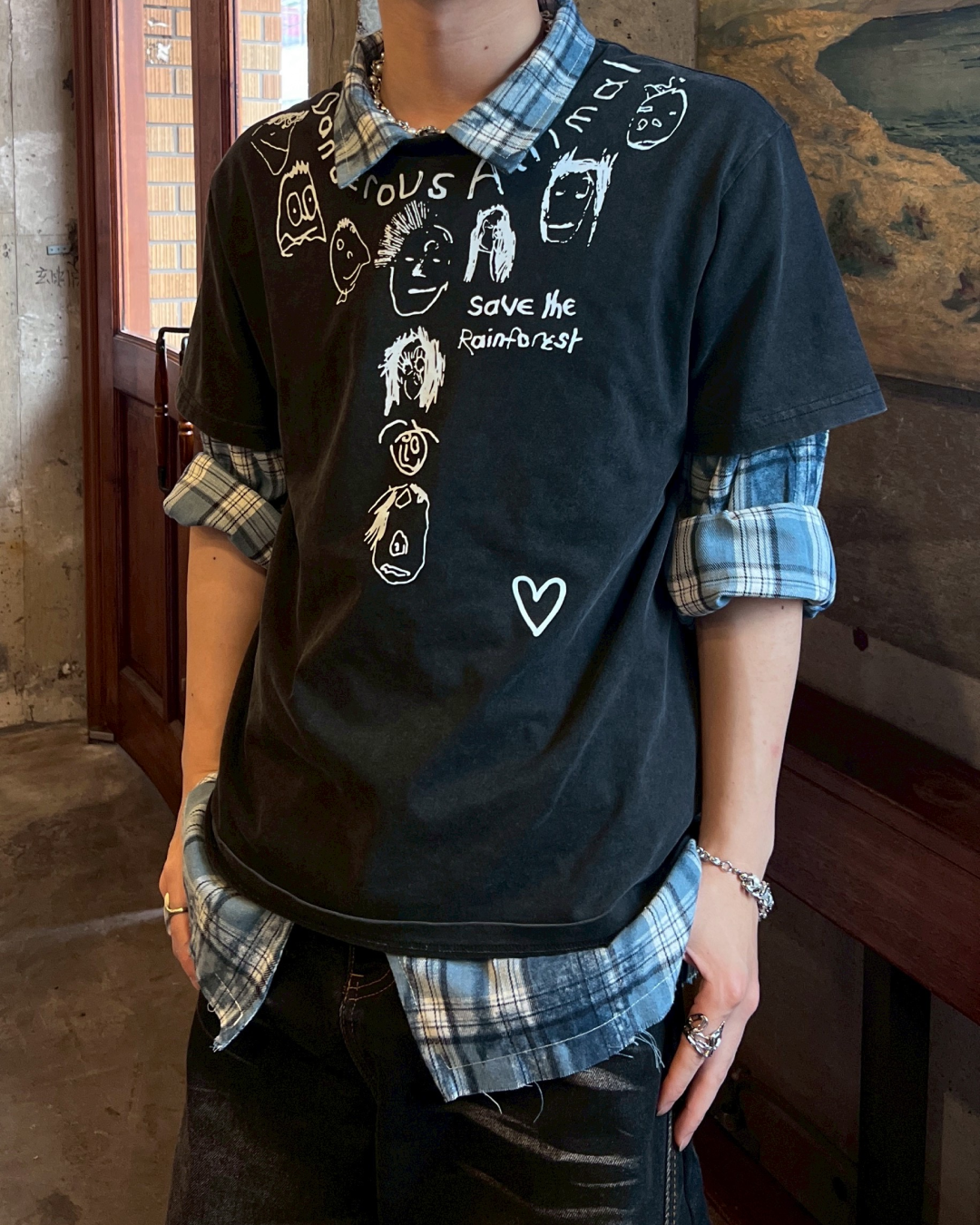 Save the Rainforest グラフィックTシャツ　MO1041