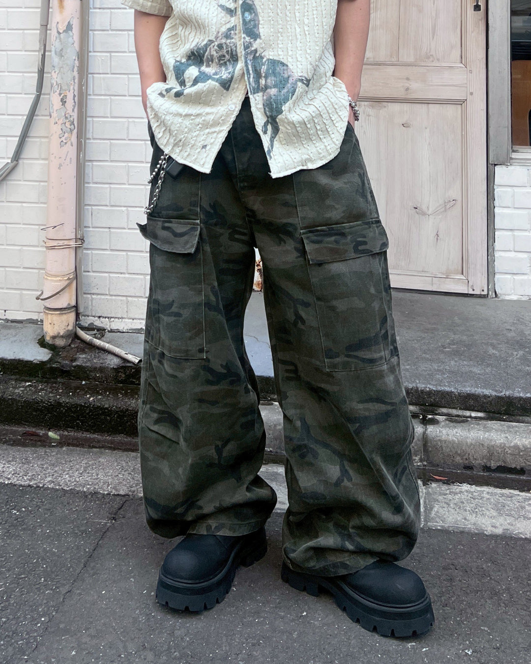 ウッドランドカモワイドカーゴパンツ　MO1145