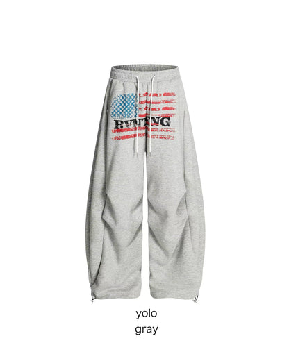 デザインプリントカーブスウェットパンツ　MO1163