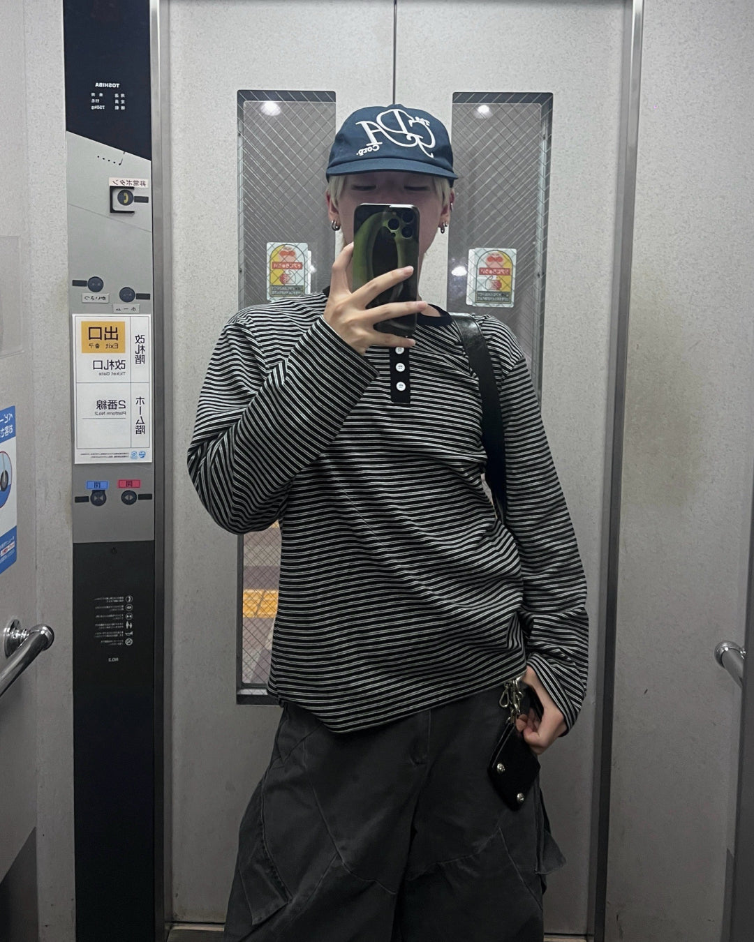 ヘンリーネックボーダーロンT MO1193
