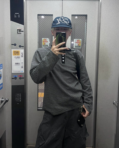ヘンリーネックボーダーロンT MO1193