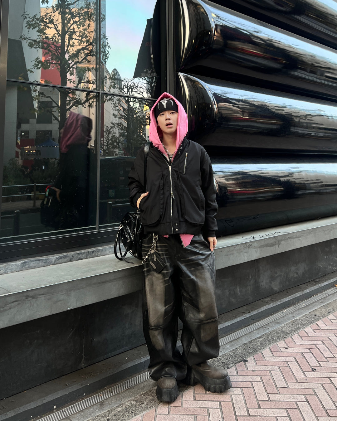 ダブルジップボンバージャケット MO1209