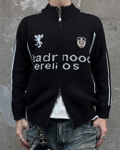 フロントロゴジップニット MO1215