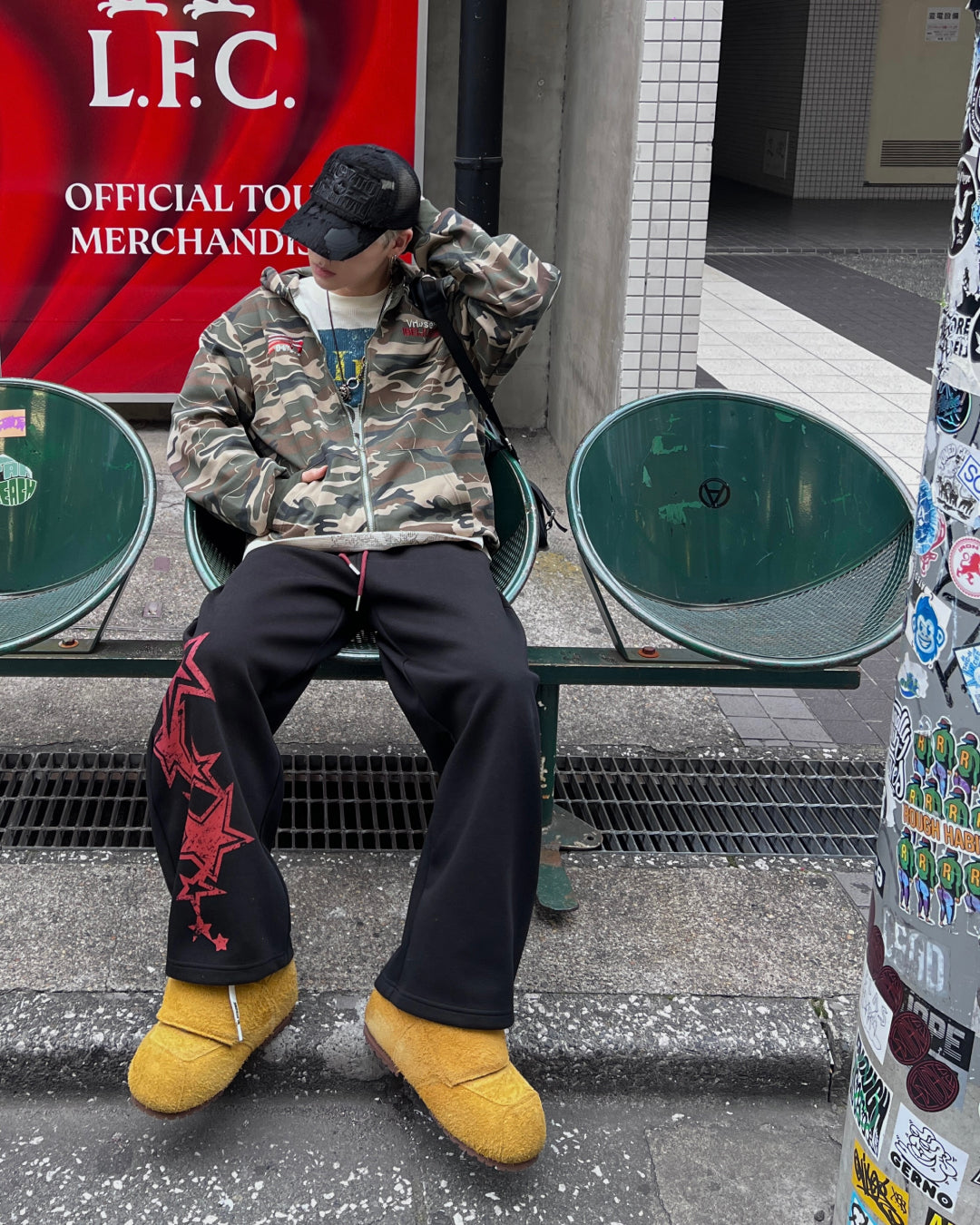 迷彩ロゴジップパーカー MO1219