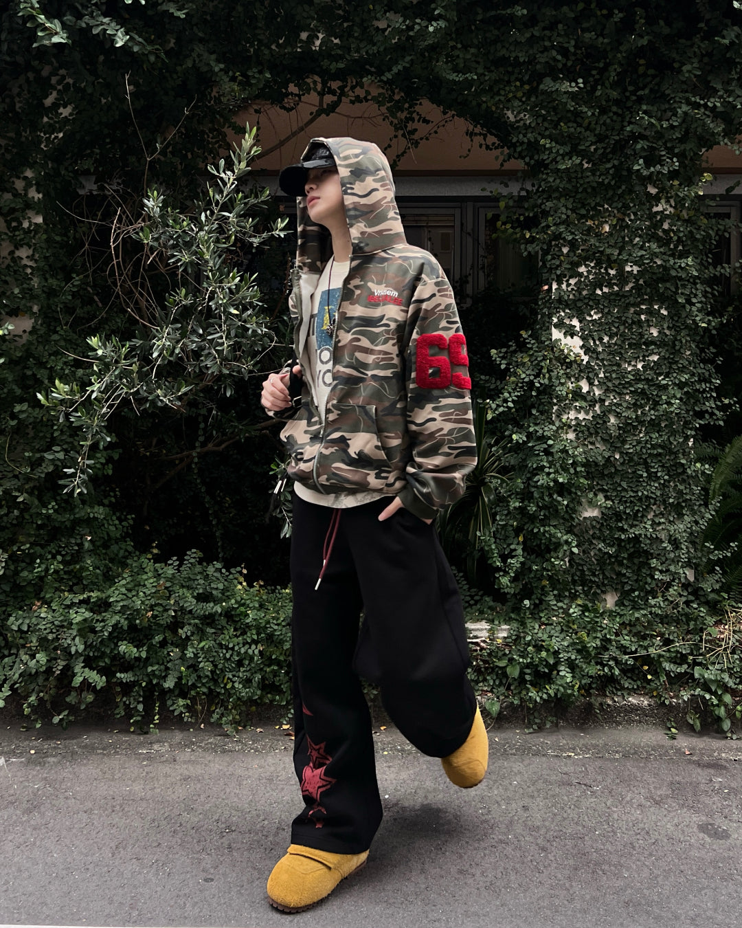 迷彩ロゴジップパーカー MO1219