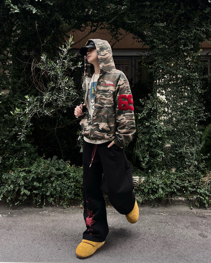 迷彩ロゴジップパーカー MO1219