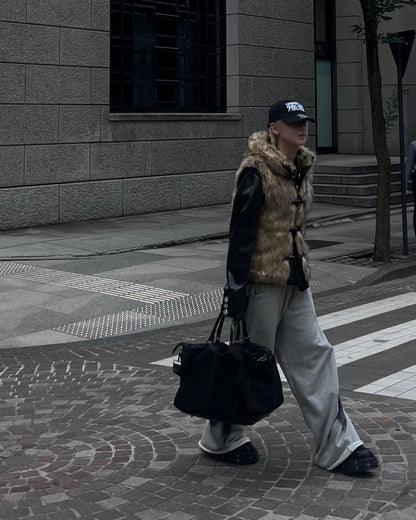 バイカラーボストンバッグ MO3001