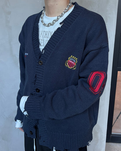 ポイントロゴカーディガン MO3002