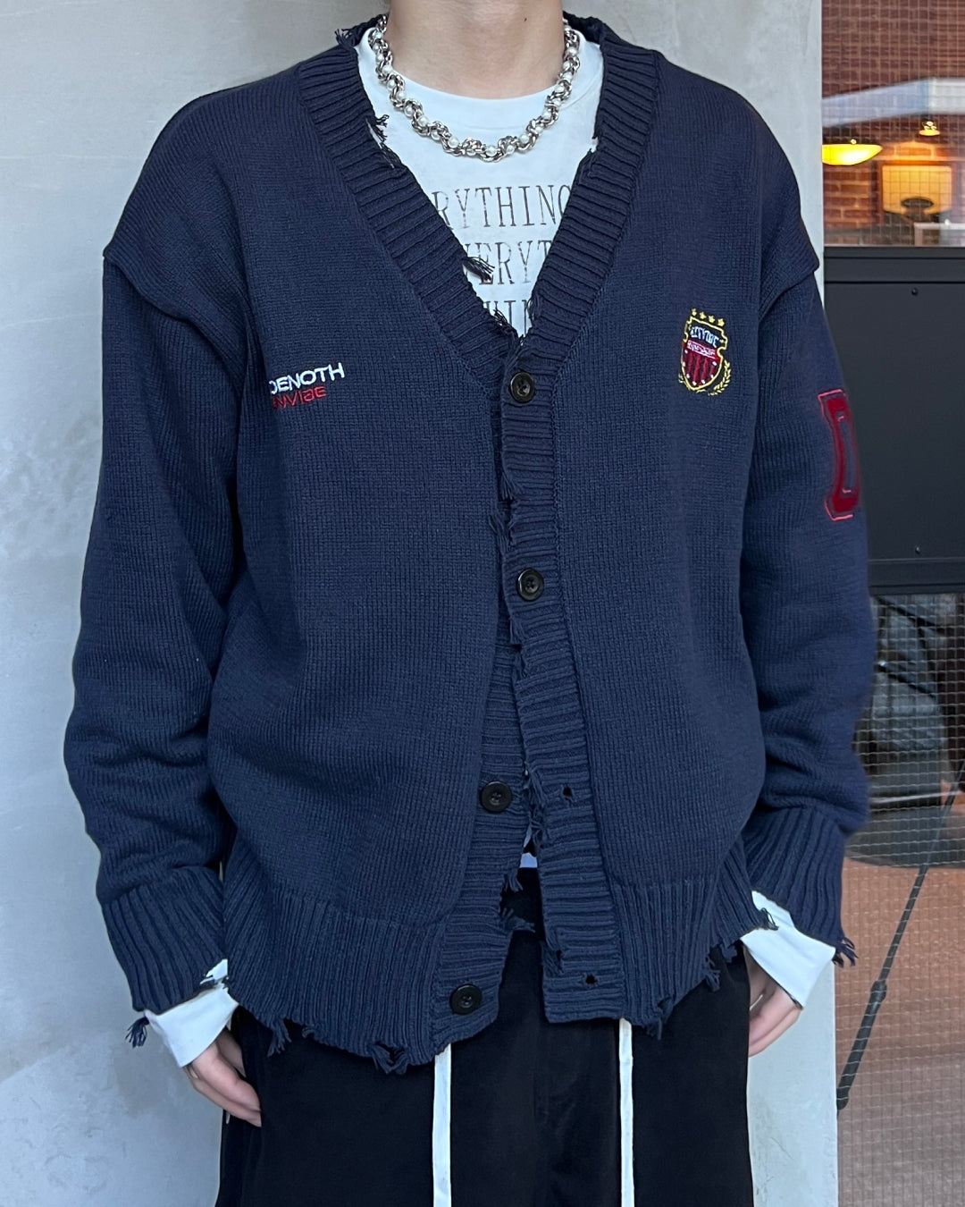 ポイントロゴカーディガン MO3002