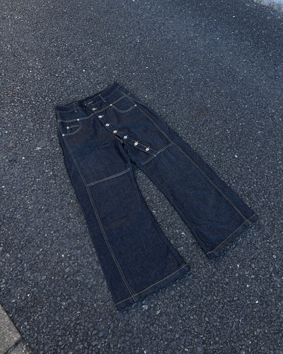 ステッチデザインデニムパンツ MO3013
