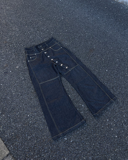 ステッチデザインデニムパンツ MO3013