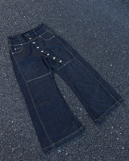 ボタンフライストレートデニム MO3014