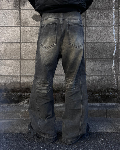 ボタンフライストレートデニム MO3014