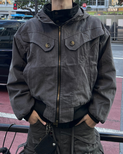 ダブルジップコットンブルゾン MO3018