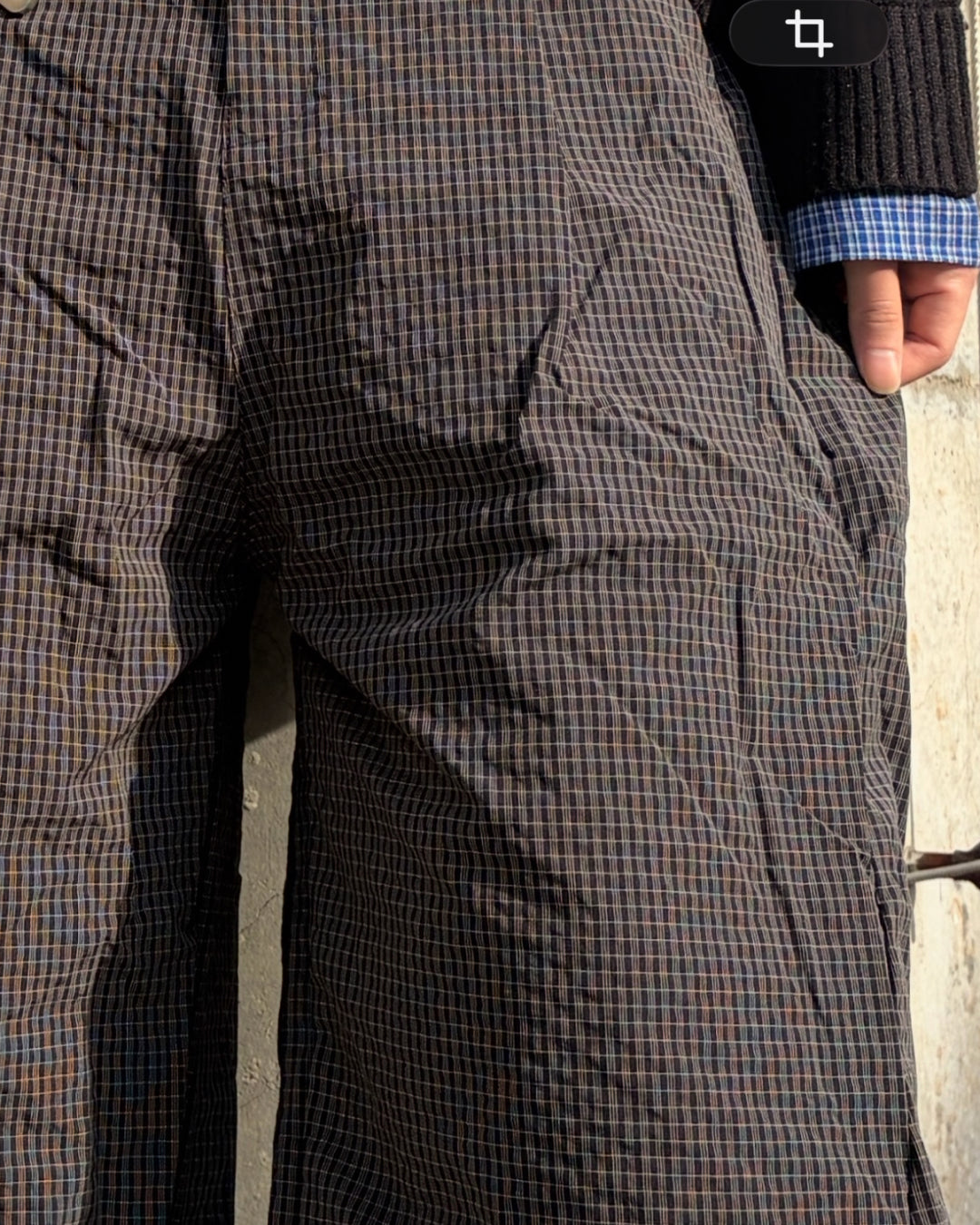 カーブチェックパンツ MO3042