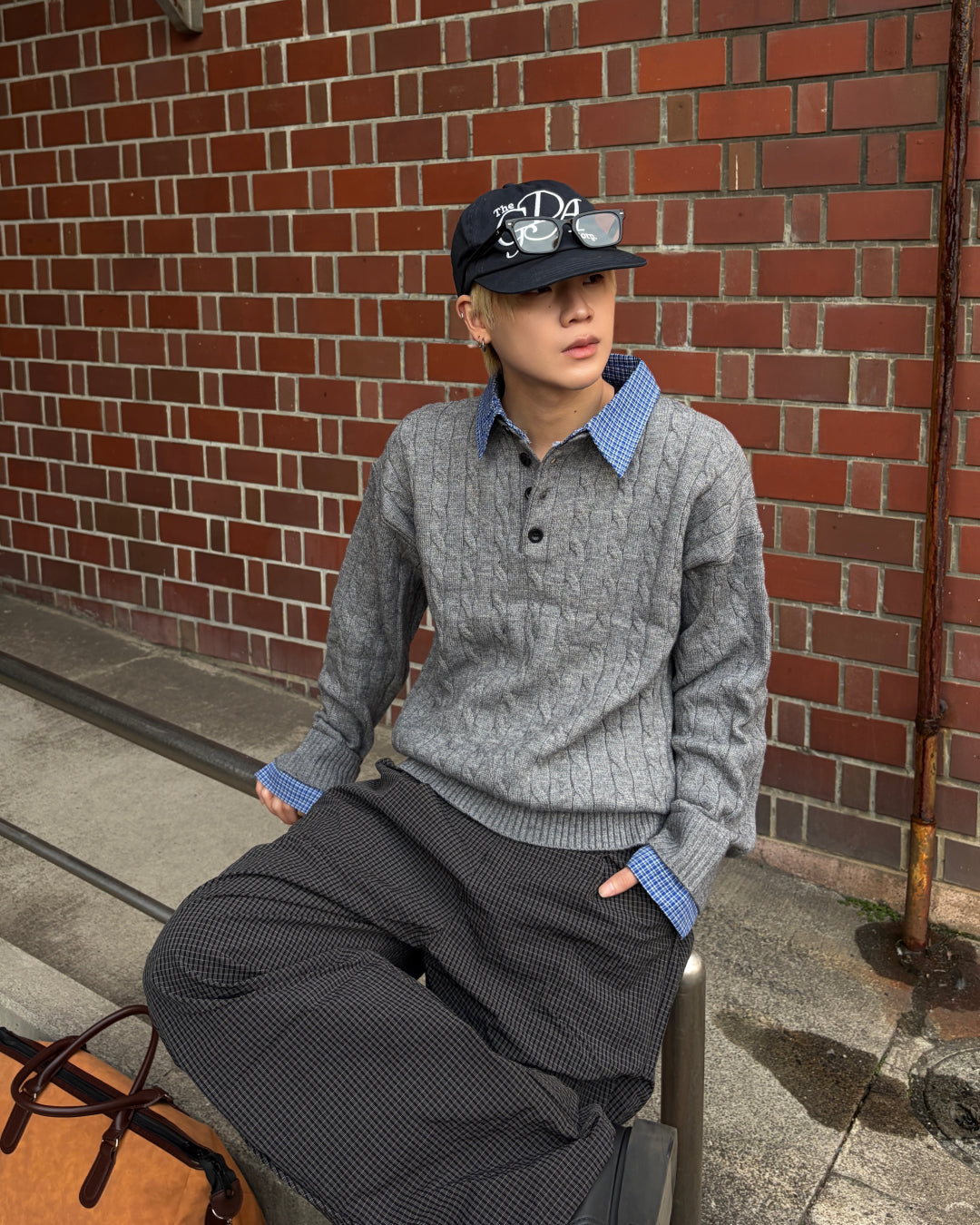 カーブチェックパンツ MO3042