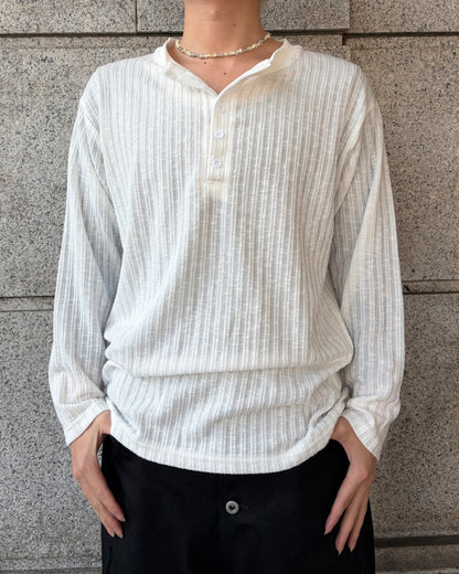 シアーヘンリーネックカットソー MO3062