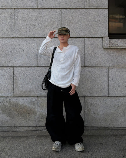 シアーヘンリーネックカットソー MO3062