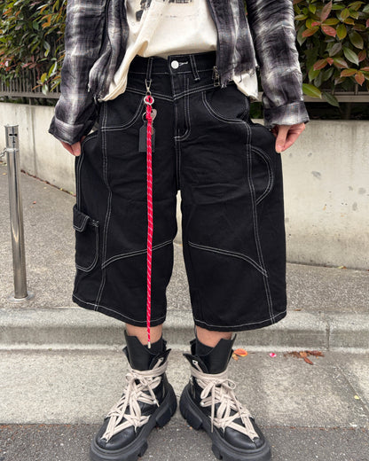 ステッチストレートハーフパンツ MO3064