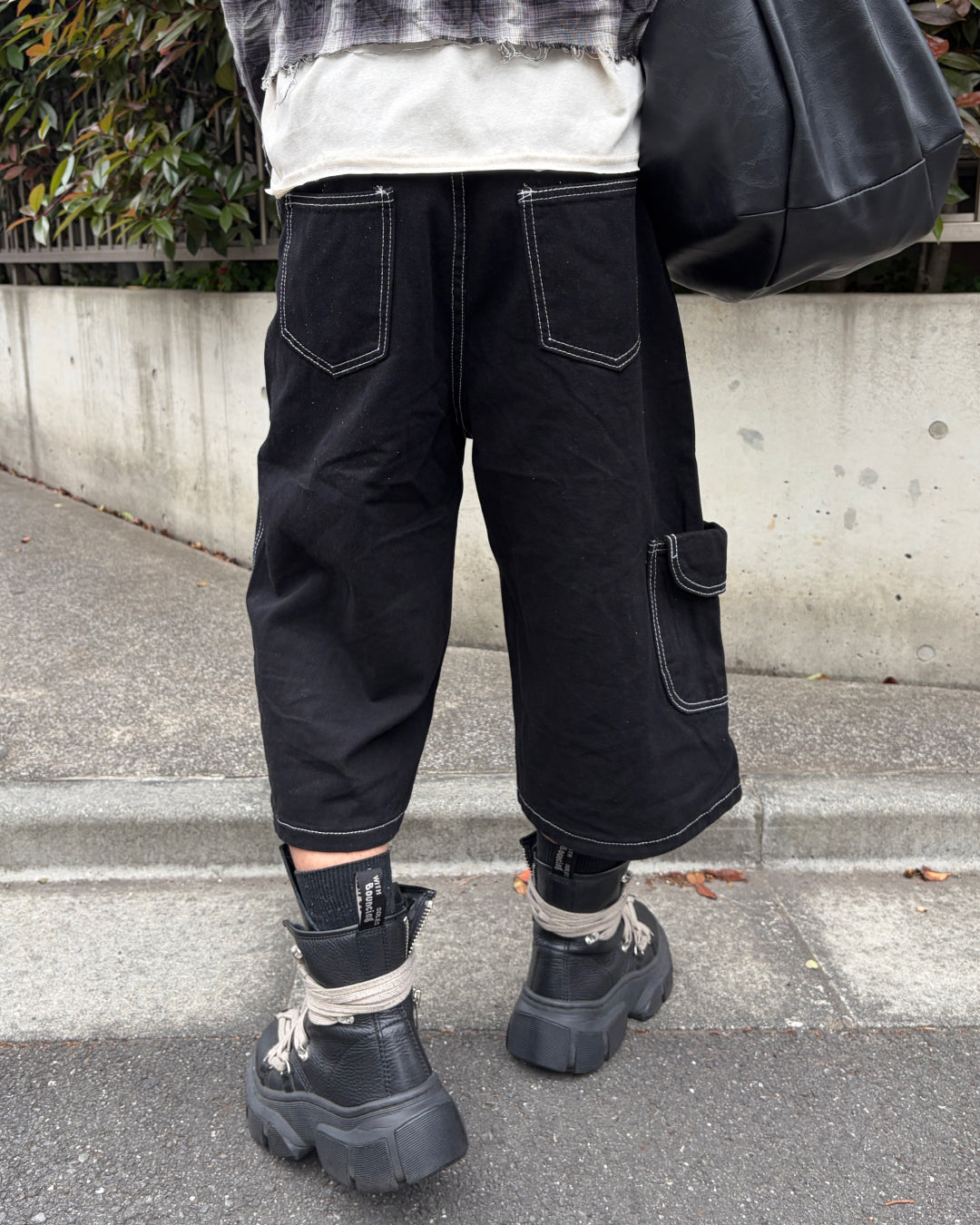 ステッチストレートハーフパンツ MO3064
