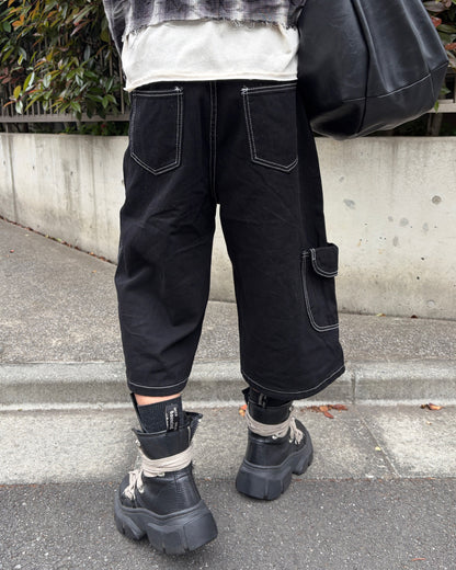 ステッチストレートハーフパンツ MO3064