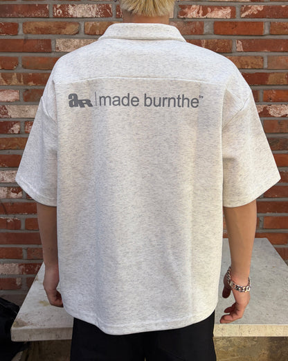 ピアスデザインハーフジップTシャツ MO3101