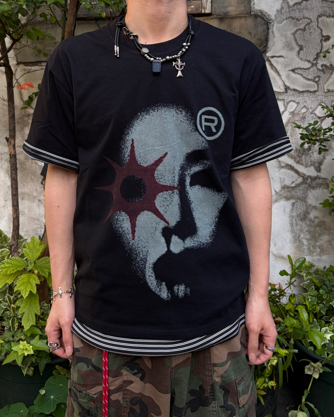 サイレントスクリームハーフスリーブTシャツ MO3103