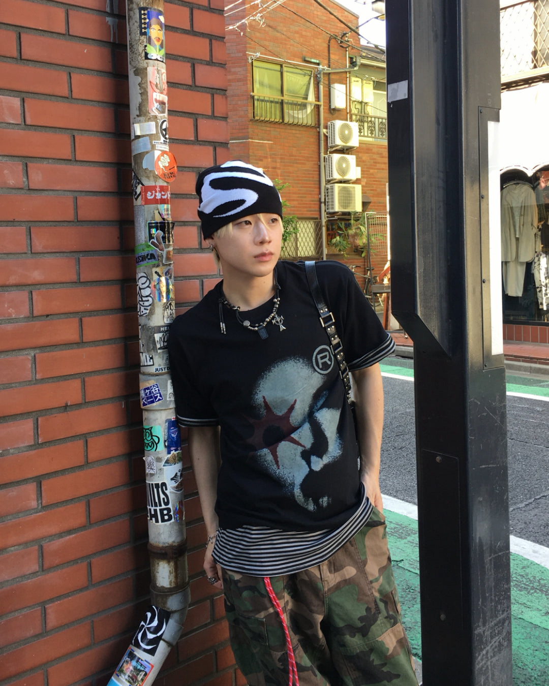 サイレントスクリームハーフスリーブTシャツ MO3103