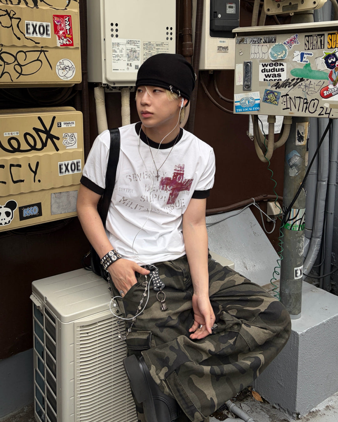 フロントロゴリンガーTシャツ MO3120