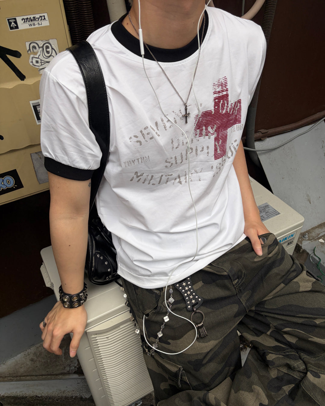 フロントロゴリンガーTシャツ MO3120
