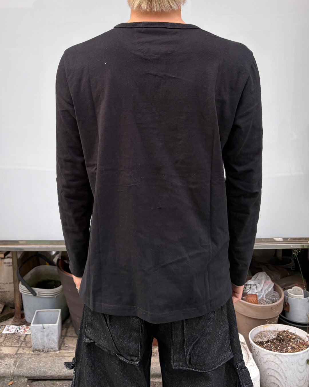 ヘザーエッジヘンリーネックTシャツ MO3123