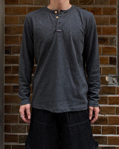 ヘザーエッジヘンリーネックTシャツ MO3123