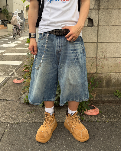 フェードワイドショーツデニム
MO3191