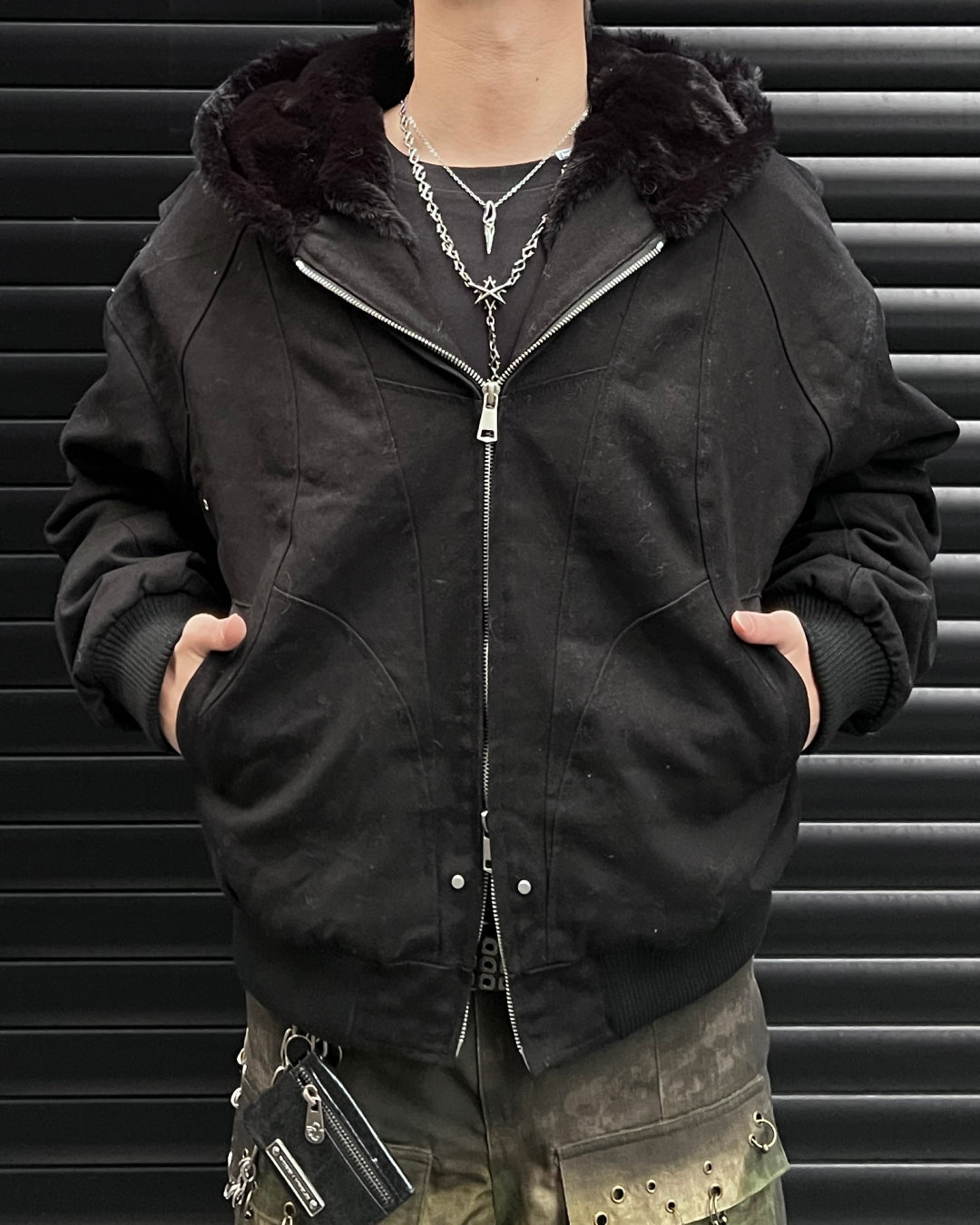 【即納】 ダブルジップキャンバスファージャケット MO5008