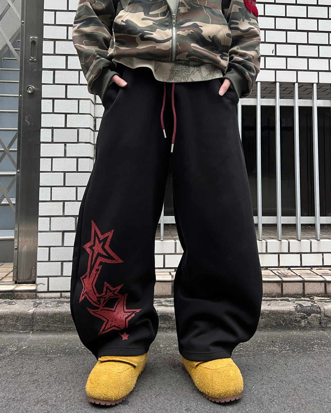 【即納】スタープリントバルーンスウェットパンツ MO5011