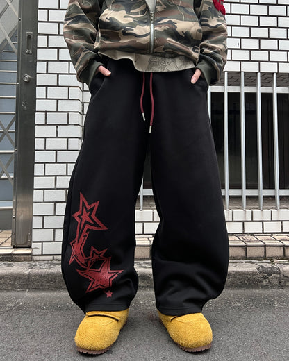 【即納】スタープリントバルーンスウェットパンツ MO5011