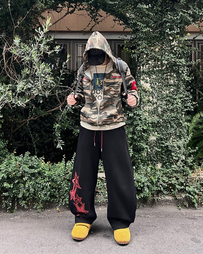 【即納】スタープリントバルーンスウェットパンツ MO5011