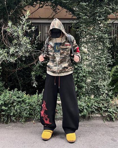 【即納】スタープリントバルーンスウェットパンツ MO5011