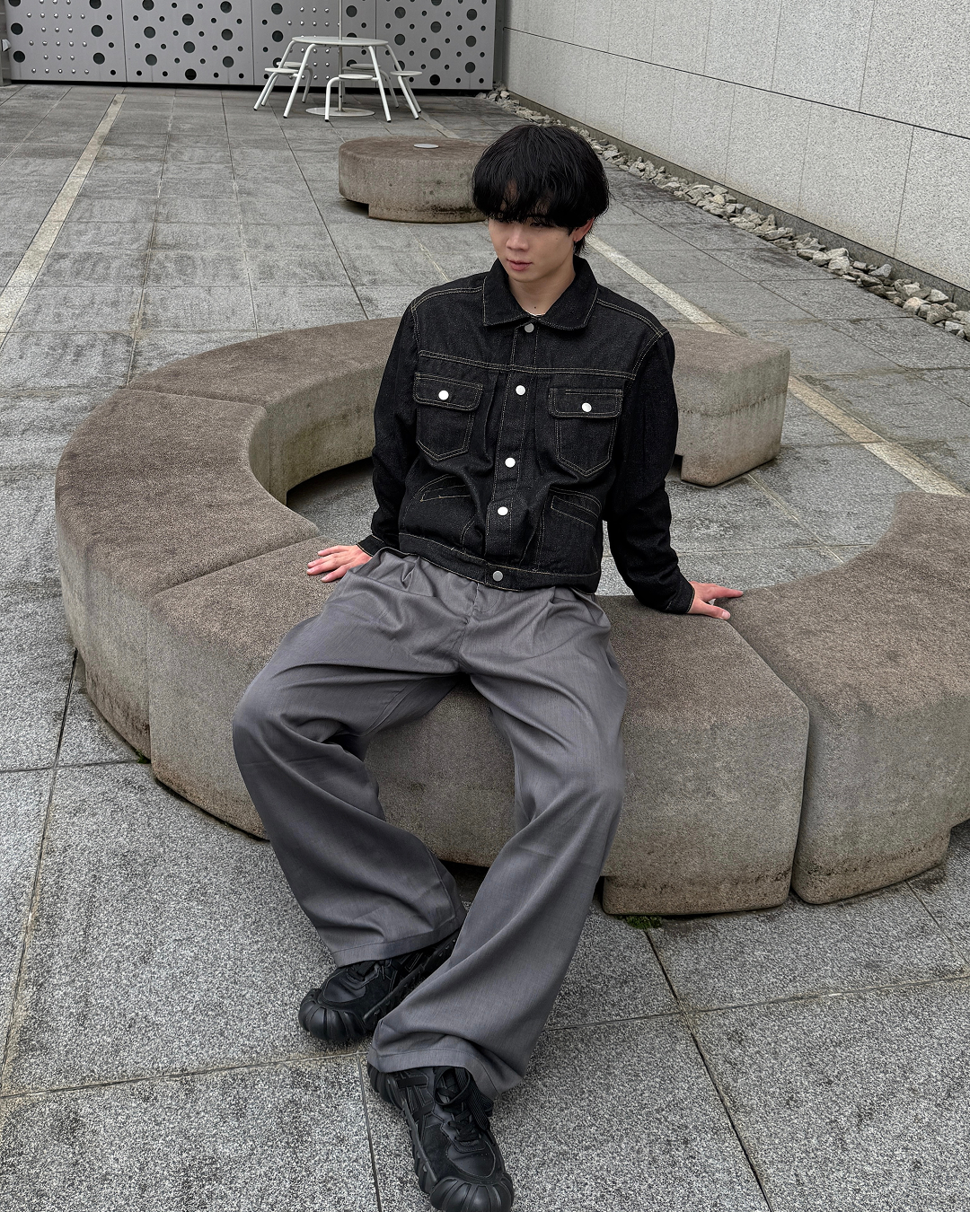 ワイドバギーカジュアルパンツ ME0007