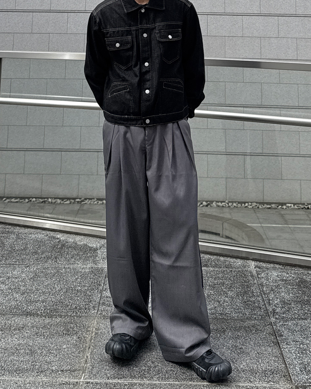 ワイドバギーカジュアルパンツ ME0007