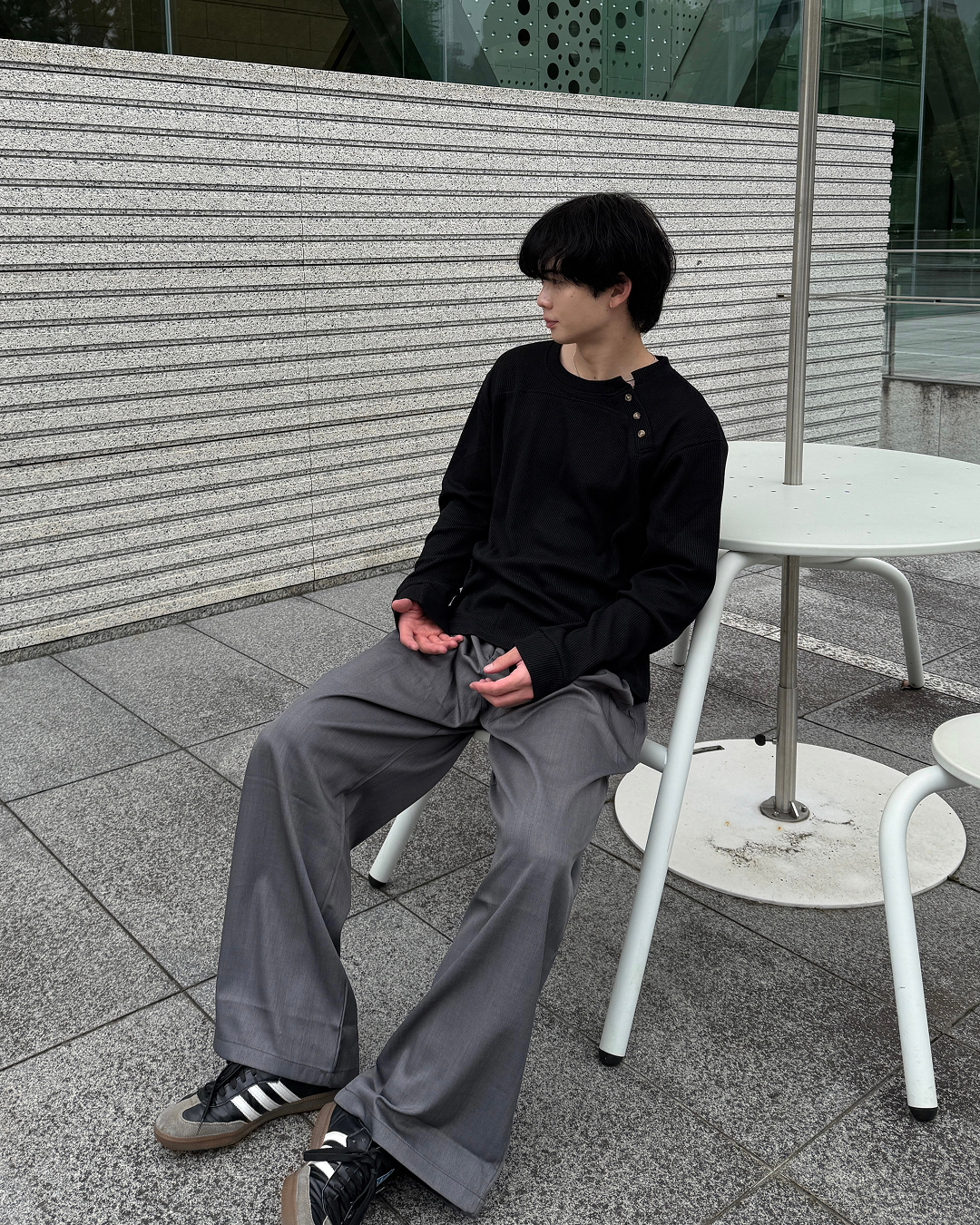 ワイドバギーカジュアルパンツ ME0007