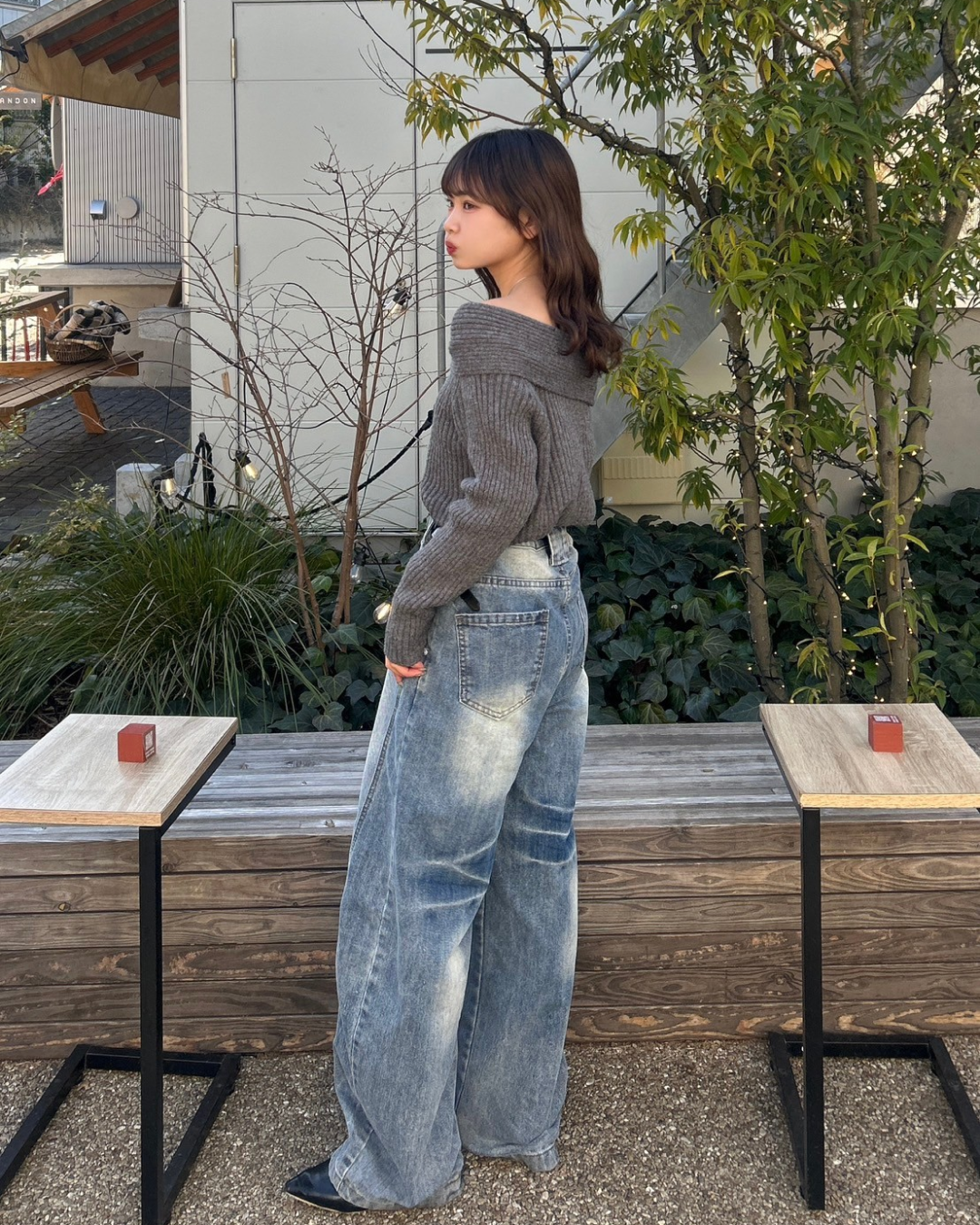 レトロウォッシュワイドパンツ　MR0041