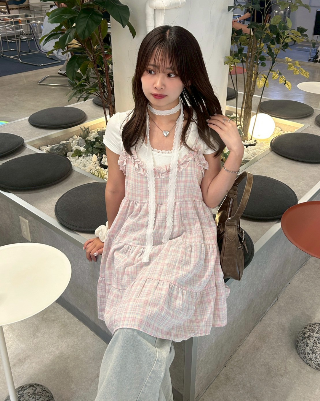 y2k 00s】平成 姫ギャル グランジ チェック柄キャミワンピース