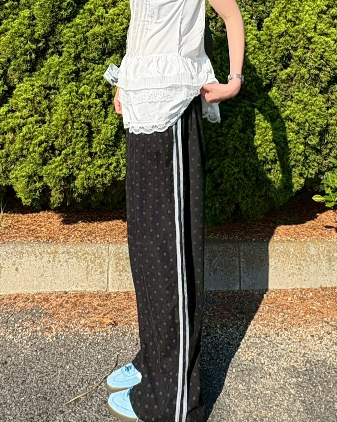 パンツ Ron-yu 水玉コーデュロイストレートパンツ MU0108 – YOLO（ヨロ